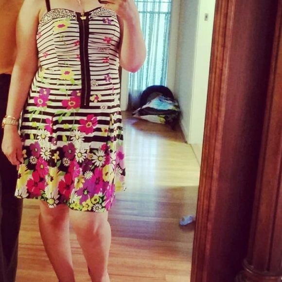 Dolce Gabbana Women Coctail Floral Dress Size 40 - Picture 4 of 4